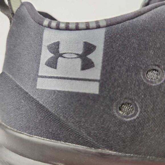 Under Armour Womens Charged Running Shoes Black 1288348002 Color Block Knit 9.5 - Picture 7 of 8